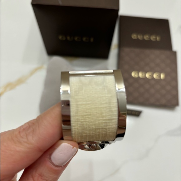 Gucci Stainless Steel Twirl Watch with Mother of Pearl Face - Picture 5 of 14